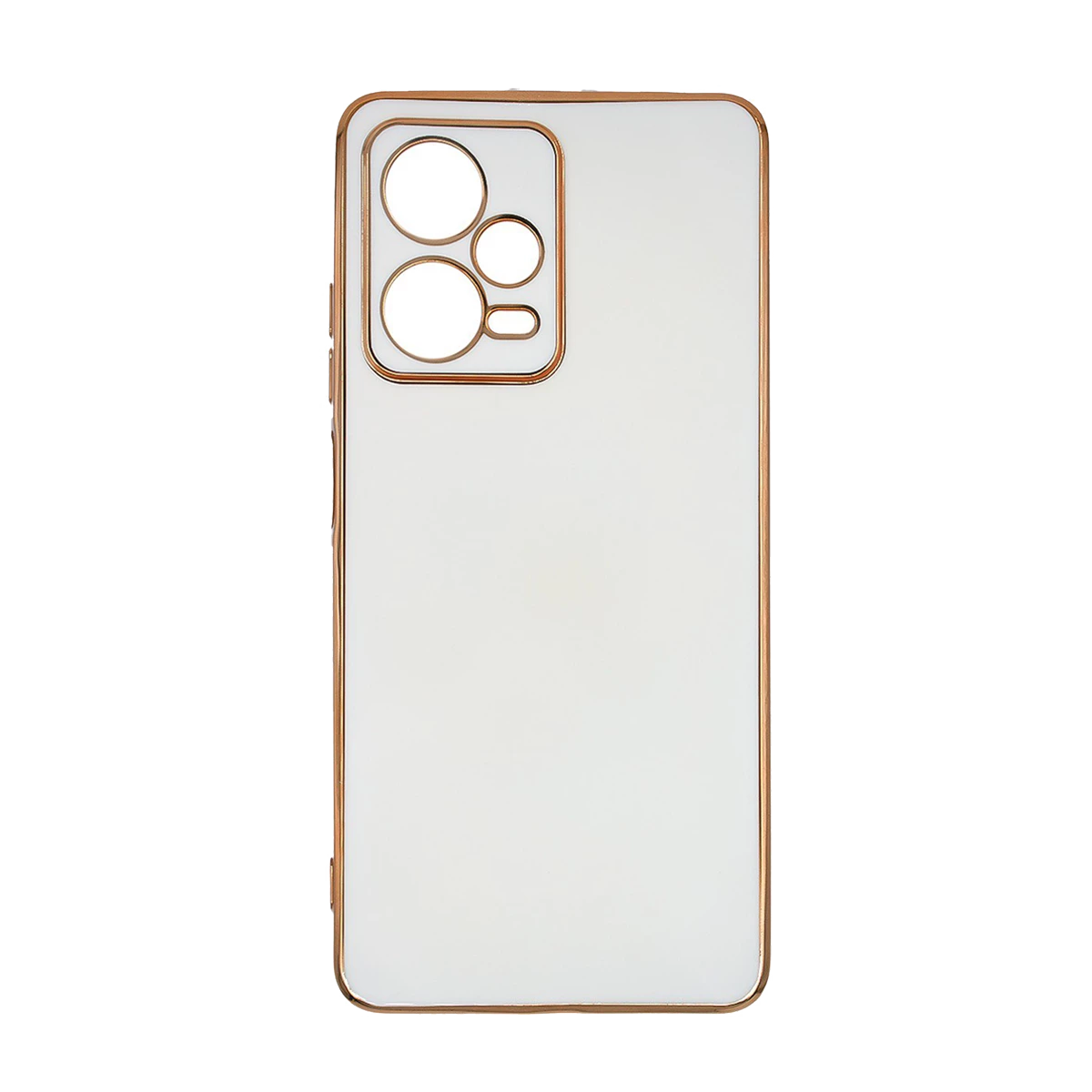 قاب گوشی Poco X5 / Redmi Note 12 5G شیائومی ژله ای مای کیس طرح دور طلایی سفید شفاف