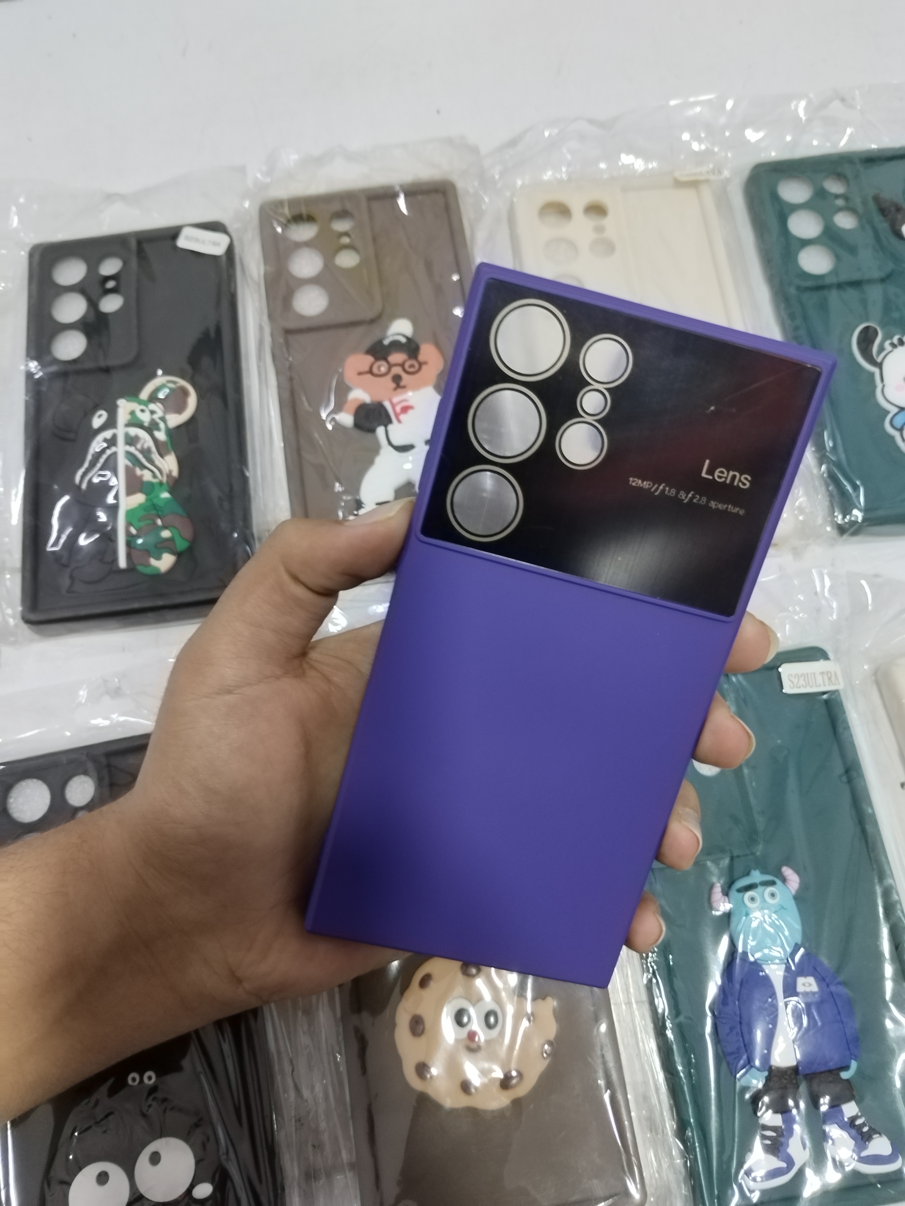کاور محافظ لنز دار با کیفیت مناسب گوشی Samsung S23 Ultra