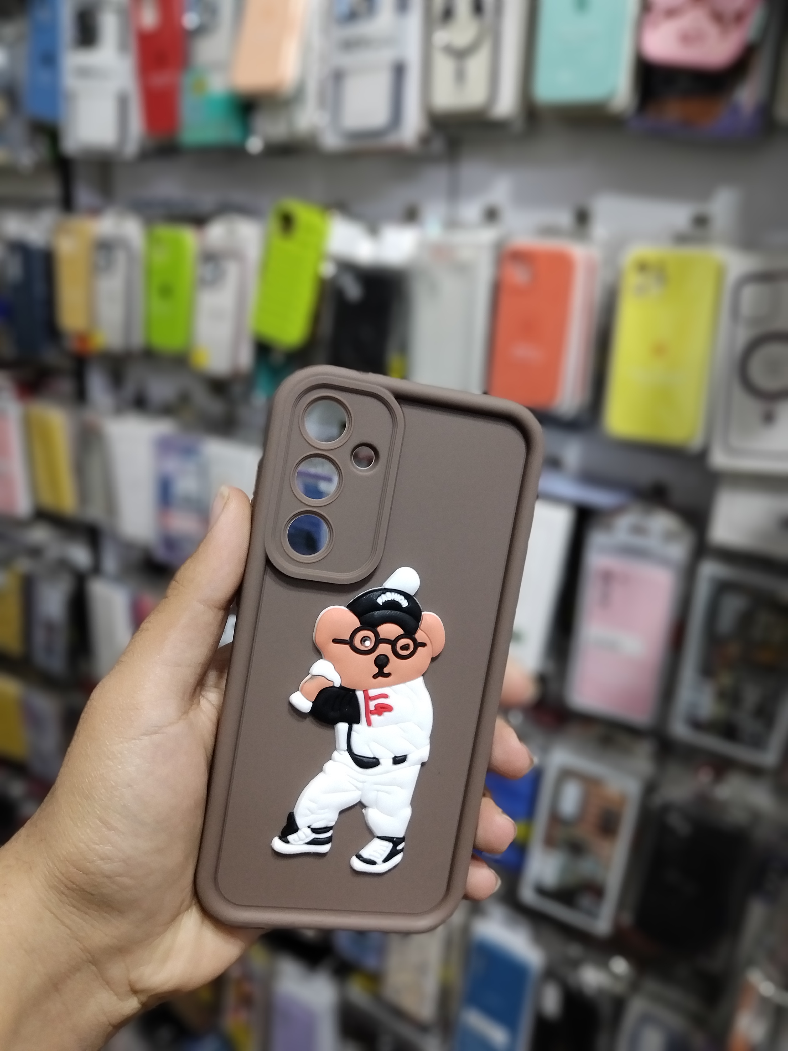 قاب گوشی Galaxy S21 FE سامسونگ طرح سیلیکونی Solid عروسکی فانتزی برجسته سه بعدی محافظ لنزدار طرح دار