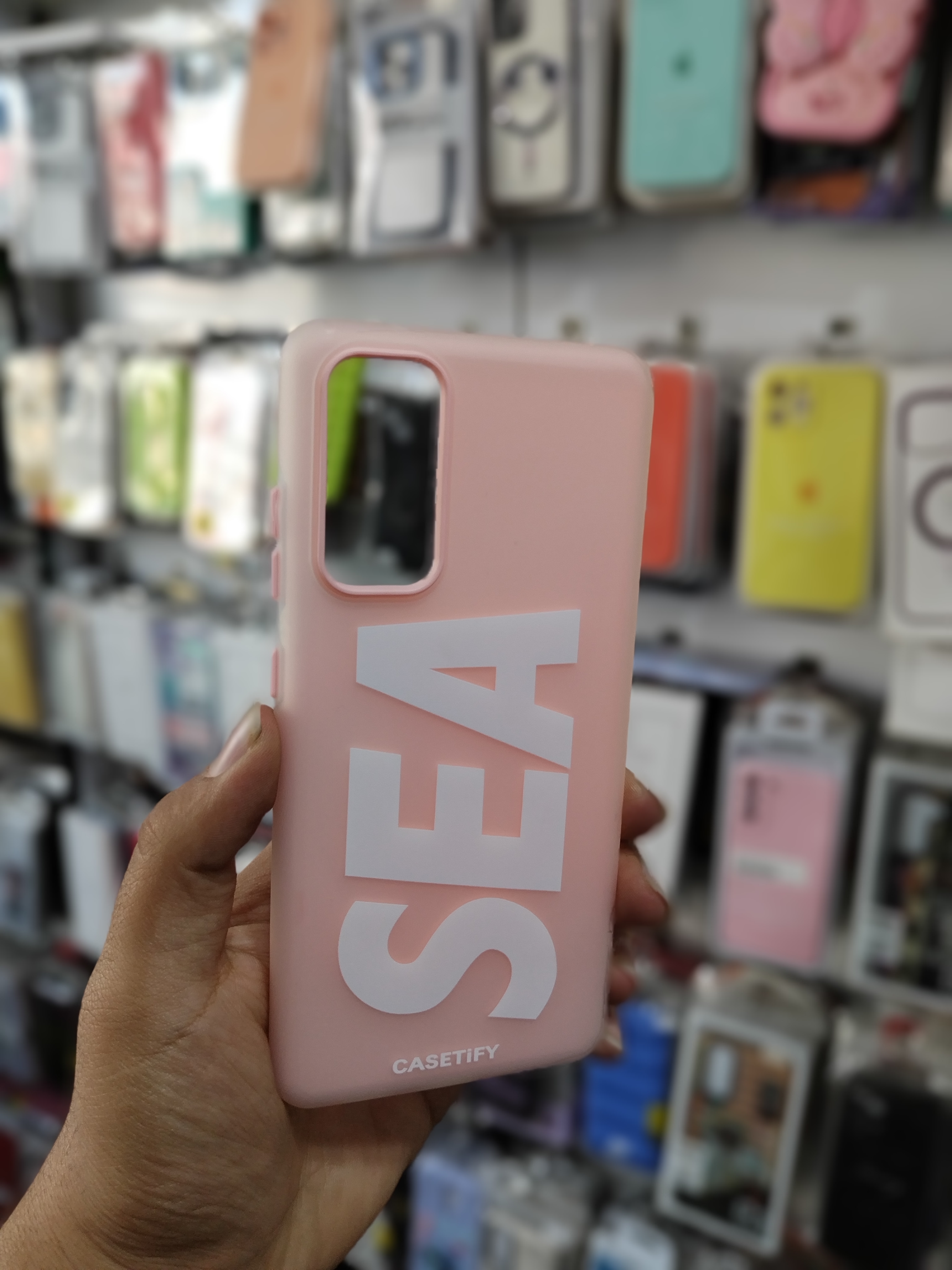 قاب کاور Samsung Galaxy S20 FE پاستیلی صورتی مدل SEA اصلی