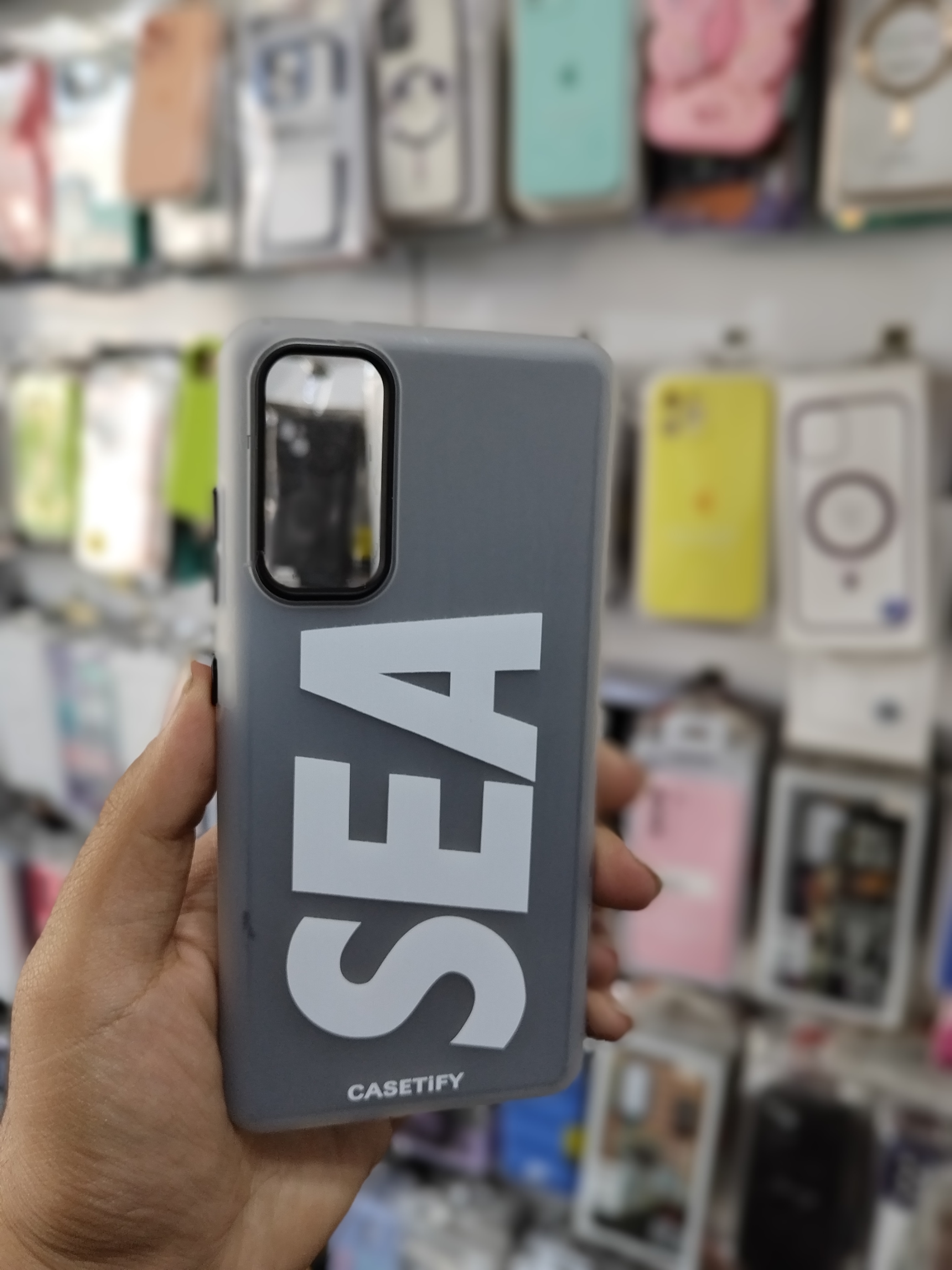 قاب کاور Samsung Galaxy S20 FE پاستیلی طوسی مدل SEA اصلی