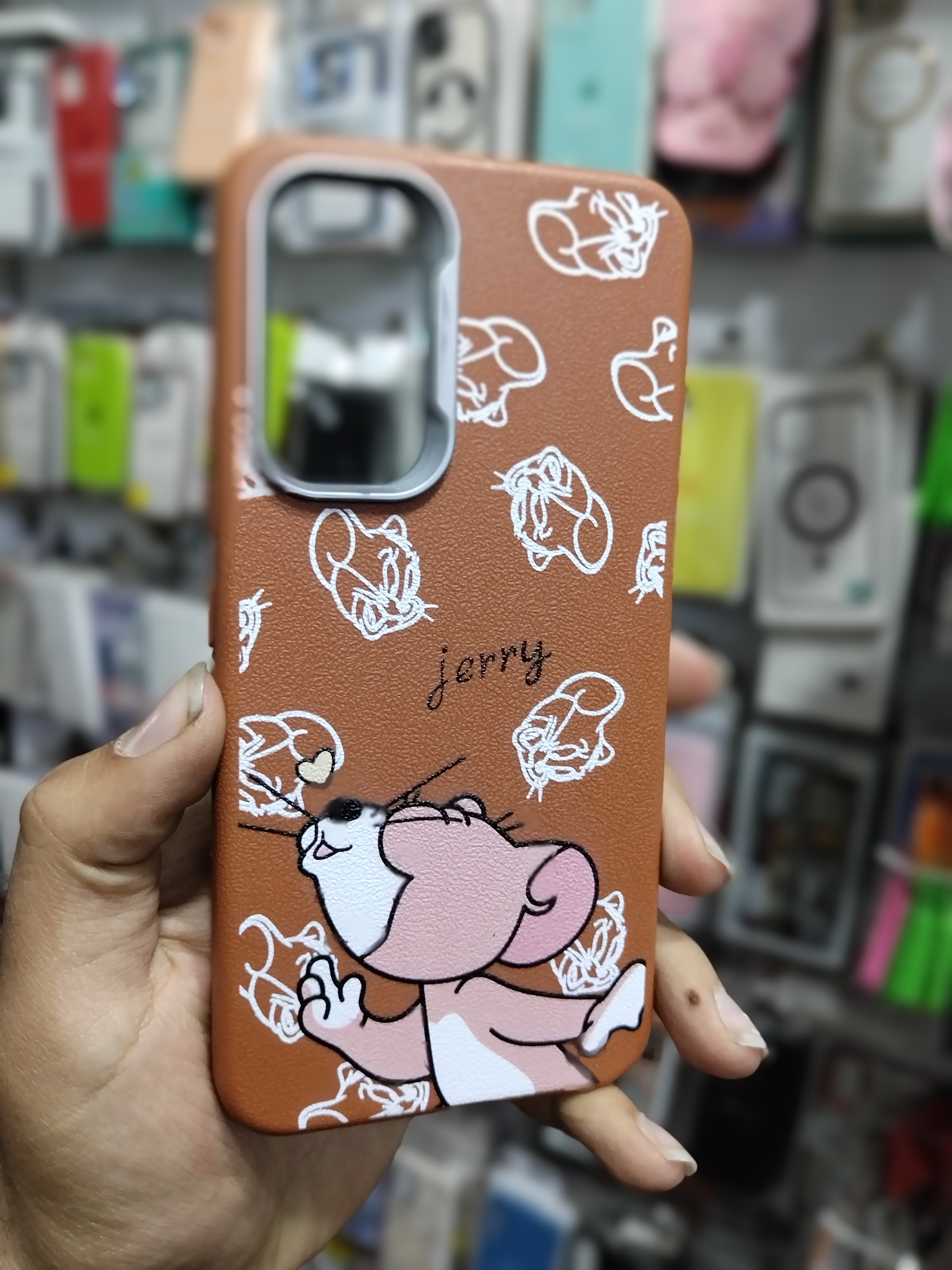 قاب گوشی Galaxy A54 سامسونگ طرح سیلیکونی Solid عروسکی فانتزی برجسته طرح تام و جری