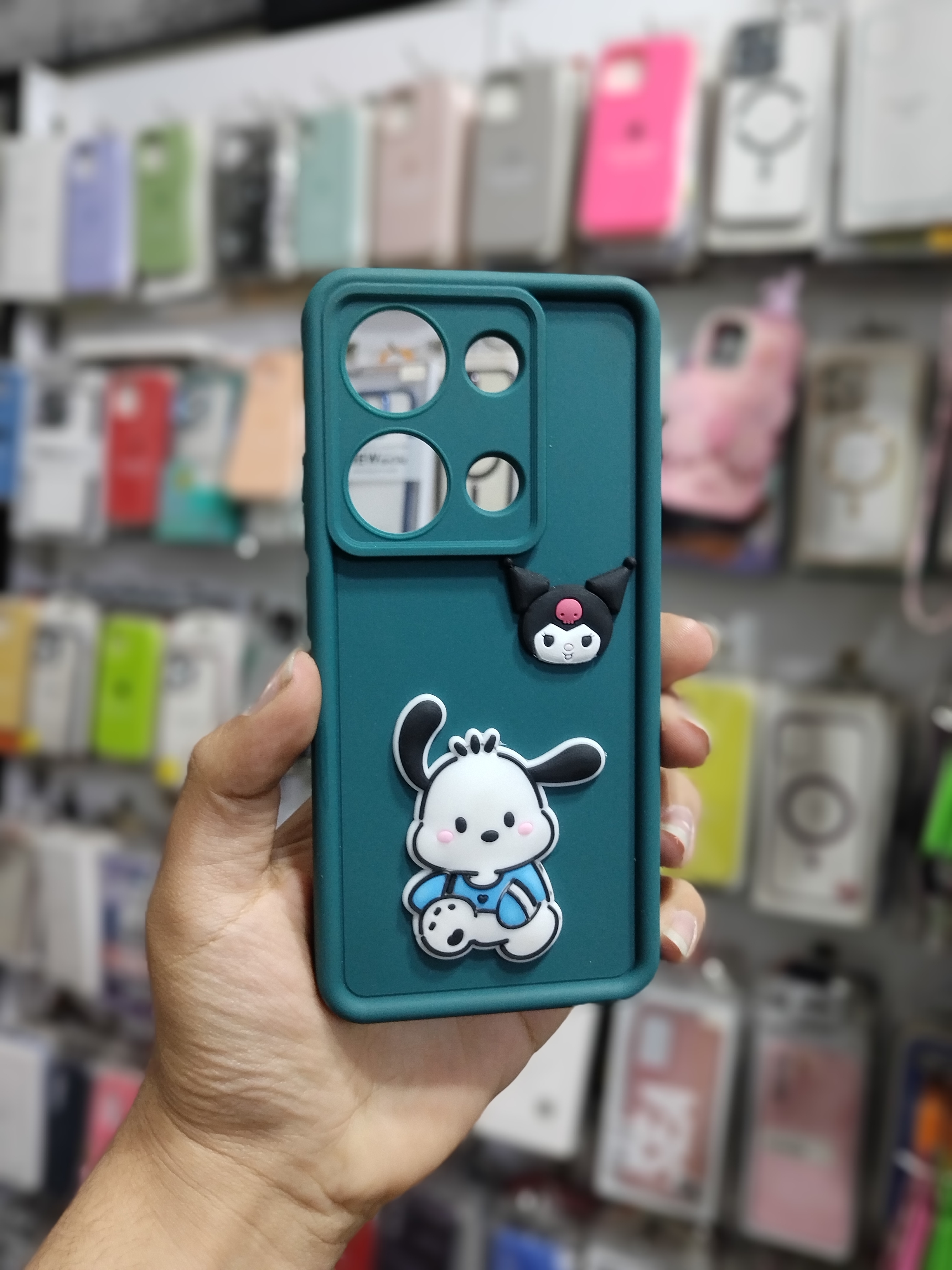 قاب گوشی Note 13 Pro 4G / Poco M6 Pro 4G شیائومی طرح سیلیکونی Solid عروسکی برجسته