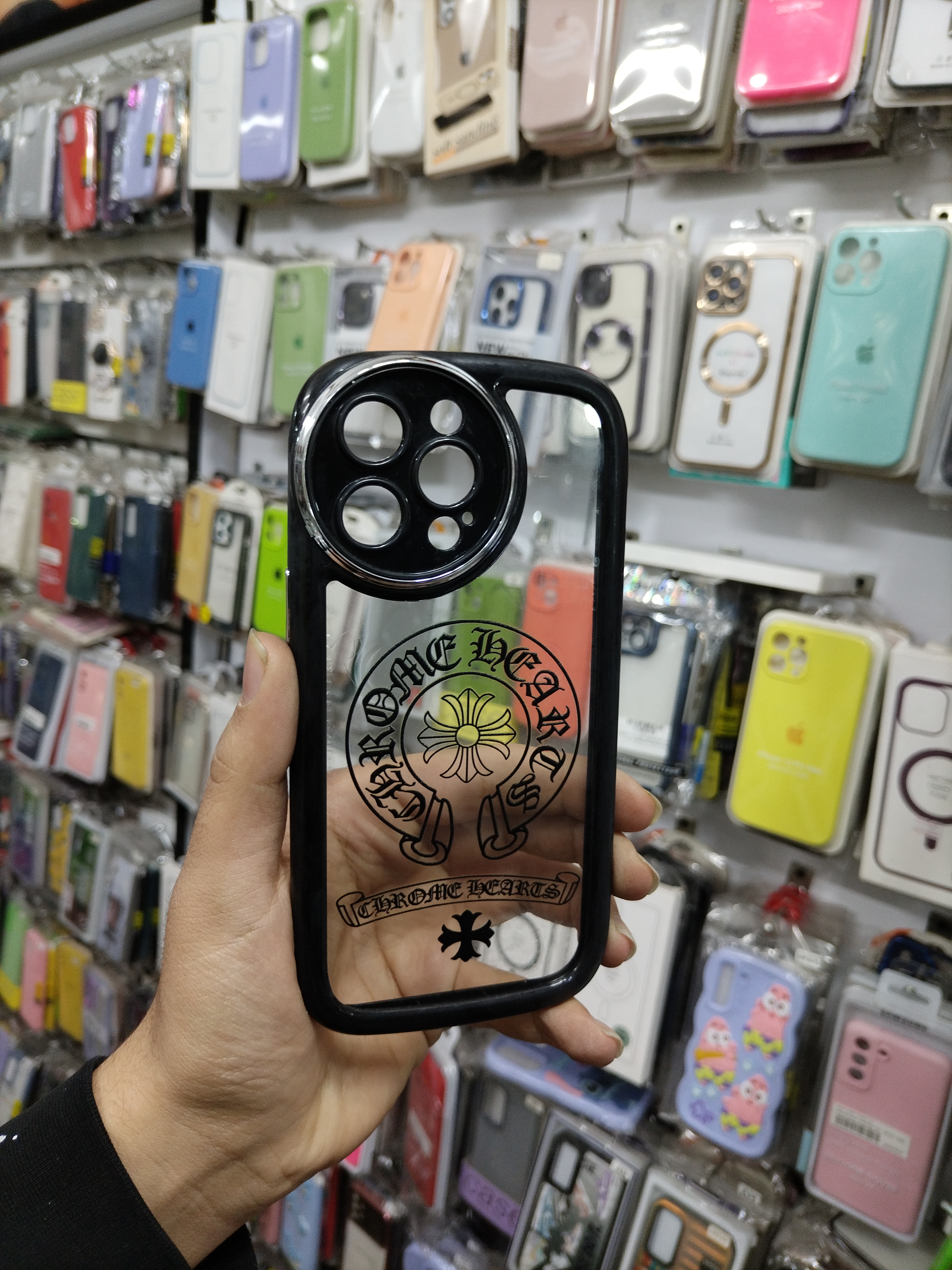 کاور Unique Case مناسب برای گوشی آیفون 14 پرومکس iPhone 14 promax طرح دار رنگ ثابت شفاف اورجینال