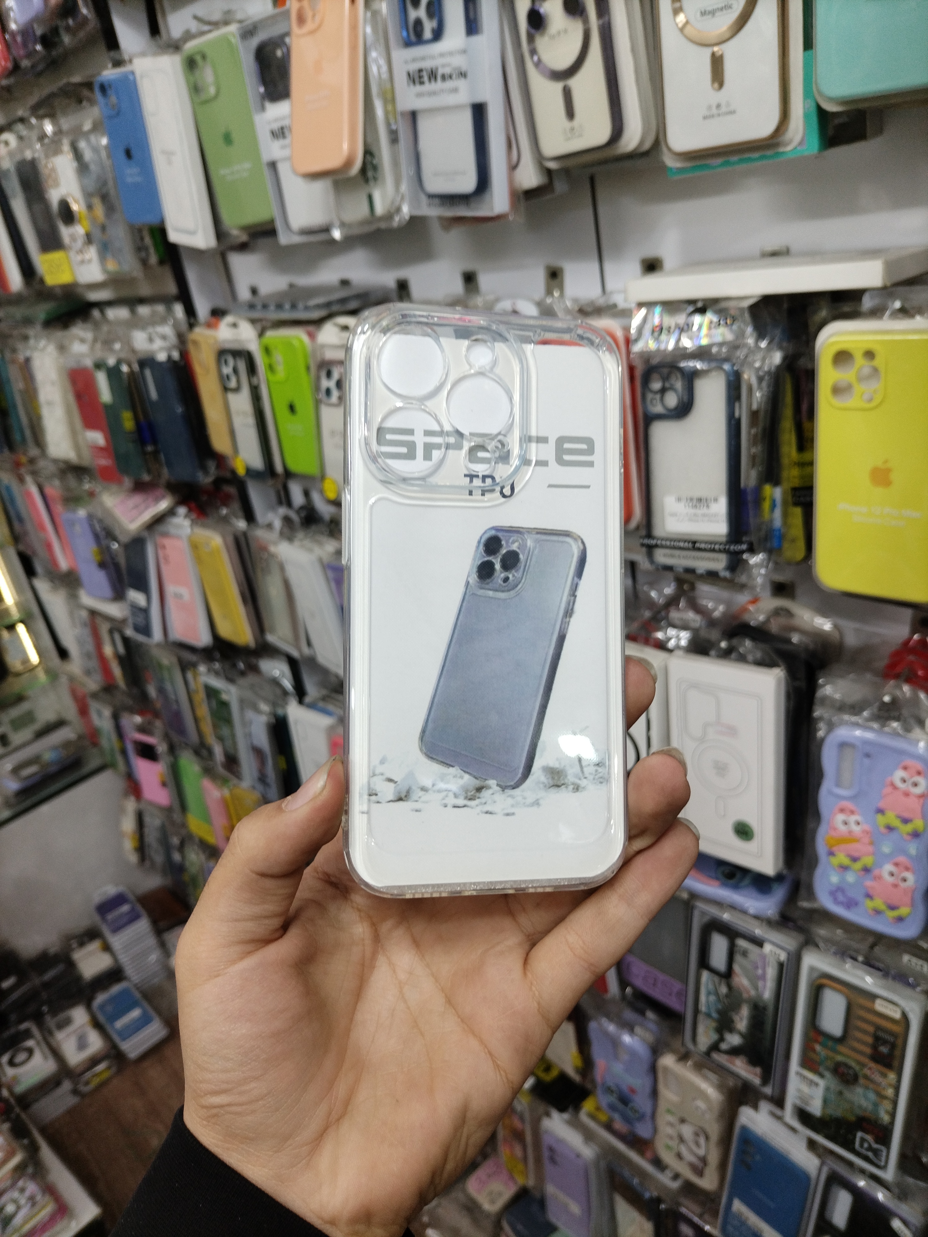 قاب گوشی آیفون ۱۴ پرو مدل ژله ای شفاف iPhone 14 Pro