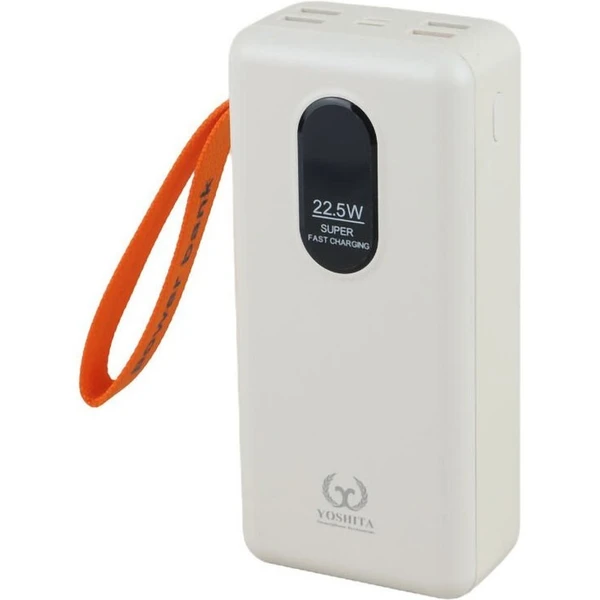 پاوربانک 22.5 وات یوشیتا مدل YP-040 سوپرفست شارژ ظرفیت 30000 میلی‌آمپرساعت