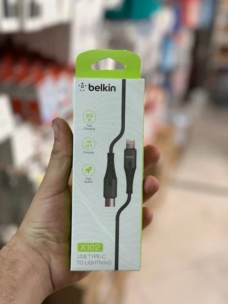 کابل شارژ اورجینال BELKIN بلکین PD مناسب ایفون 11 تا 15