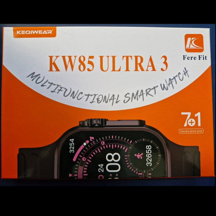 پک ساعت هوشمند KW85 ULTRA3 با 7 بند سیلیکونی