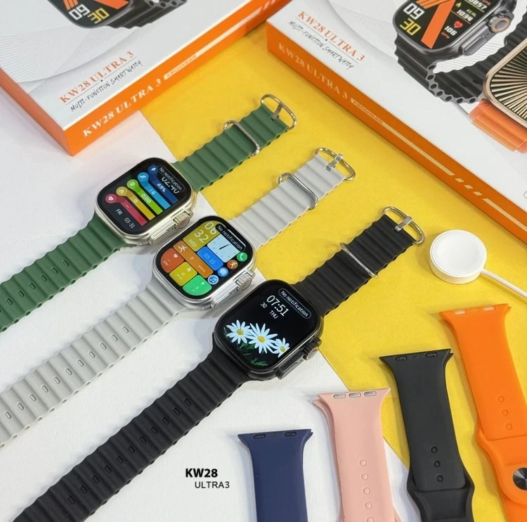 ساعت هوشمند KW28 Ultra3 با نمایشگر AMOLED و GPS