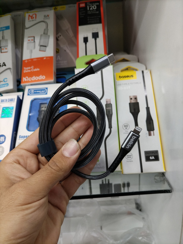 کابل شارژ اورجینال BELKIN بلکین PD مناسب ایفون 11 تا 15