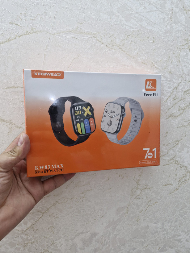 ساعت هوشمند KEQIWEAR مدل KW83 MAX با ۷ بند