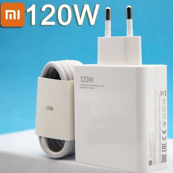 شارژر دیواری 120 وات شیائومی مدل MDY-13-EF به همراه کابل تبدیل USB-C